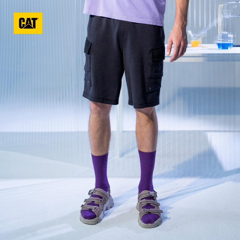 CAT/卡特2021秋季新款针织短裤男基础百搭抽绳设计短裤专柜同款|ruв категории Мужская одежда, брюки - от Buy2taobao.com для оказания профессиональной услуги покупки агента Taobao
