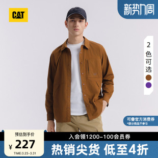 式 CAT卡特春季 美拉德衬衫 户外索罗娜长袖 外套速干衣 男士