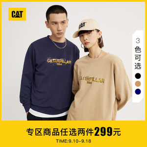 CAT卡特秋冬男女同款套头泼墨时尚潮流户外休闲棉质卫衣