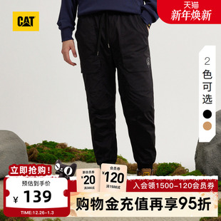 抽绳棉质休闲裤 CAT卡特秋冬男士 长裤 百搭工装 户外休闲宽松版