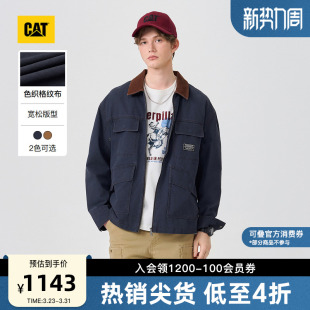 宽松灯芯绒翻领夹克商场同款 CAT卡特26春季 复古工装 男士 新品