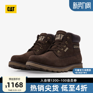 靴短靴子 城市机能户外防水休闲工装 CAT卡特春季 男式