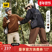 CAT卡特25秋冬新款 男士 轻户外落肩山系印花套头无帽卫衣