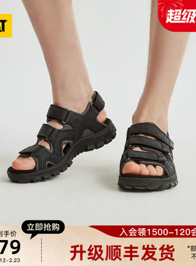 CAT卡特秋冬新款男士户外休闲简约百搭舒适凉鞋沙滩鞋商场同款