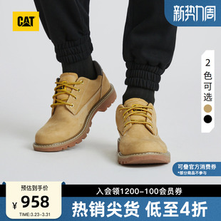 商场同款 户外牛皮低帮情侣黄靴休闲鞋 男女同款 CAT卡特春季