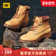 CAT卡特秋冬新品 女士户外复古牛皮高帮轻便大黄靴女靴工装 靴