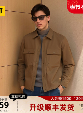 CAT卡特25秋冬新品男士户外经典美式复古翻领夹克外套