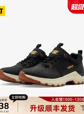 CAT卡特秋冬男士户外百搭牛皮低帮休闲鞋多色通勤运动鞋