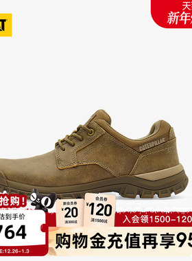 CAT卡特25秋冬新品男士休闲工装低帮鞋皮鞋休闲鞋通勤鞋商场同款