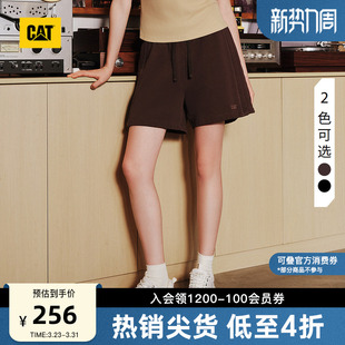 美拉德风休闲运动短裤 水洗做旧工装 女士户美式 CAT卡特25夏季