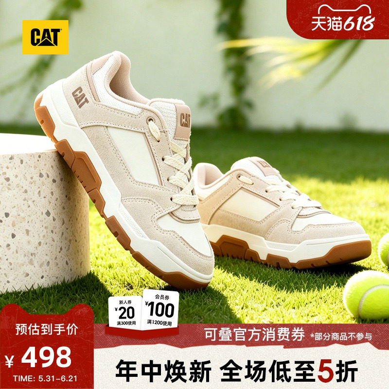 CAT卡特26春季新品女士休闲精致舒适运动鞋增高厚底vintage板鞋