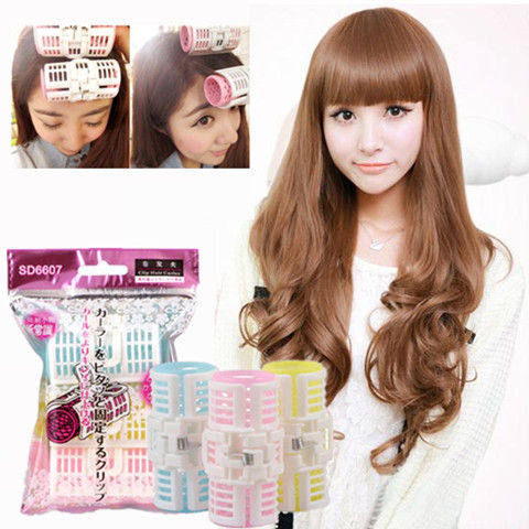 韩国空气刘海神器梨花头发卷塑料卷发器卷发棒卷发筒美发工具包邮