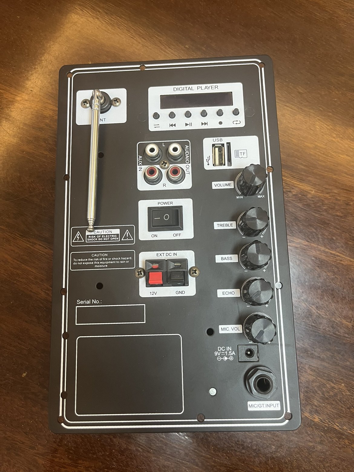 拉杆蓝牙音箱功放板138&times;225mm9v充电7.4V电池单声道20W