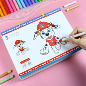 儿童涂色书汪汪队画本0 6岁幼儿园涂颜色填充画卡通涂鸦绘本