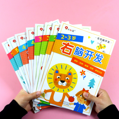 左右脑开发2-3岁幼儿3-4岁宝宝4-5岁智力开发书本5-6岁早教启蒙智力训练书插图益智游戏脑力总动员趣味加减法逻辑思维训练书