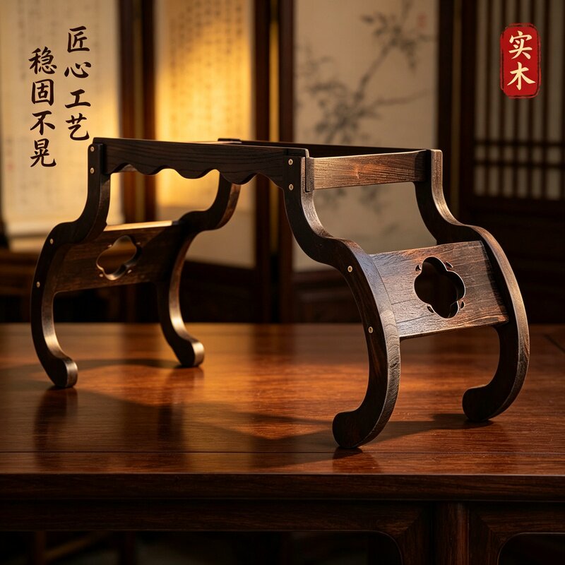 华音仿古禅式古筝架子琴架实木立其它乐器配件