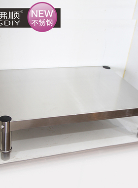 1层单层不锈钢厨房层架一层置物架落地增高架子层架矮架托架地支