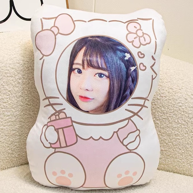 diy定制抱枕真人照片人脸娃娃人形公仔玩偶创意玩具情侣生日礼物