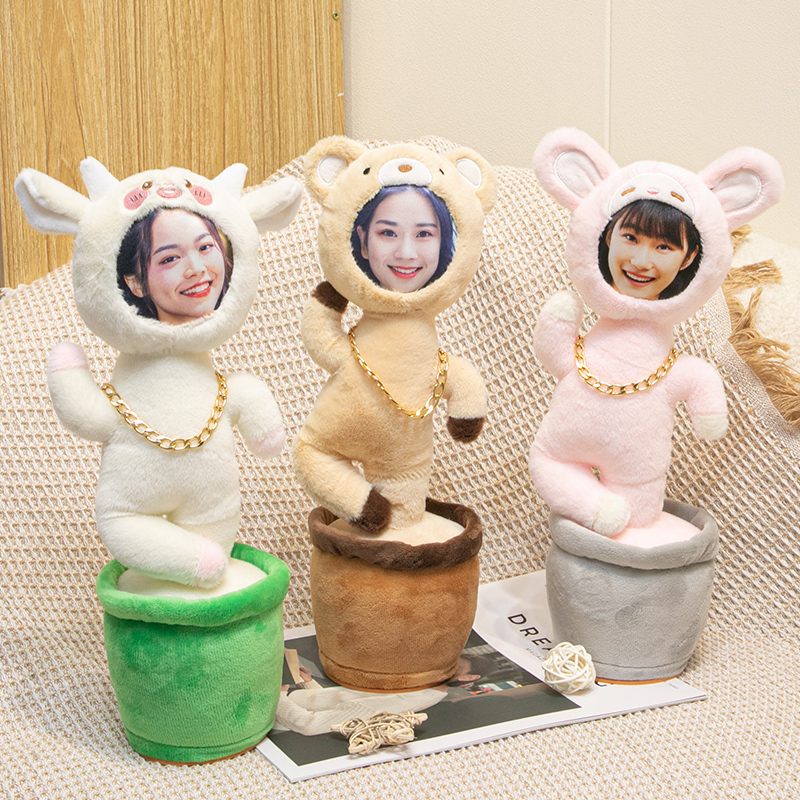diy定制照片会唱歌的录音娃娃