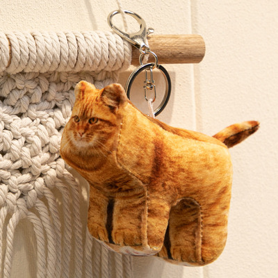 diy定制钥匙扣抽象方块猫猫狗狗小挂件包包装饰公仔玩偶创意玩具