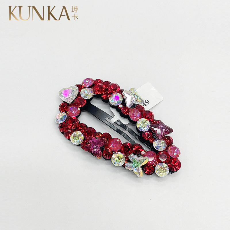 坤卡原创施华水晶水钻满钻水滴真皮镶嵌少女刘海bb夹边夹发夹头饰,饰品/流行首饰/时尚饰品新,发饰,淘宝优惠券,粉丝福利购,淘宝优惠卷