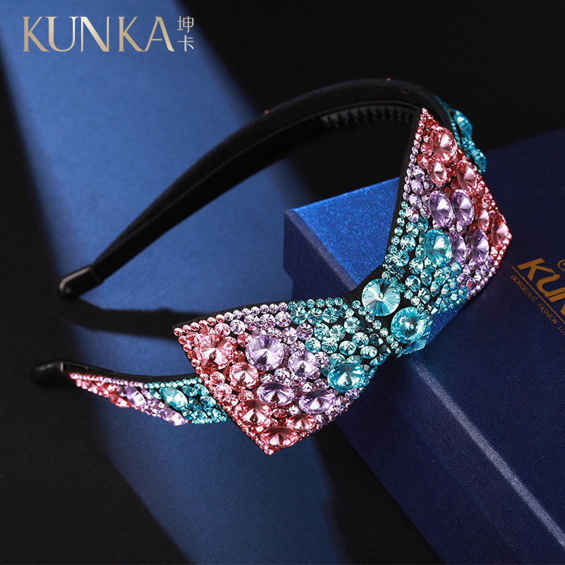 施华奥钻发箍女百搭碎发神器刘海编发防滑头箍网红水钻发卡发饰