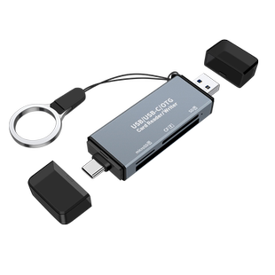 Typec高速读卡器USB多合一sd卡tf卡CF卡microSD卡三合一相机存储卡手机OTG电脑摄像机记录仪适用佳能尼康索尼