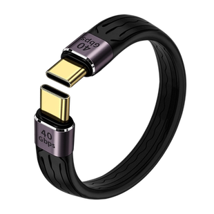 c数据线双头Type C公对公PD快充转USB3.2高速Gen2固态硬盘超短线40GB两头CTOC短款usb4转接头100W充电宝雷电3