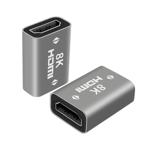 双HDMI母对母延长线信号转接头2.1对接口8K转换母头延长器母口电视显示器投影仪电脑笔记本连接线高清数据线