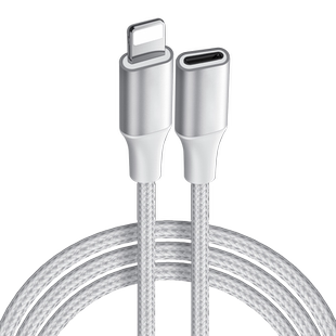 延长线适用于苹果lightning公对母数据线公母头转接母座加长接口手机平板插头耳机充电冲电拓展坞麦克风声卡