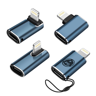 迎春yc2适用转接头Type c母转lighting苹果插头PD20W充电tpc数据线14弯头快充iphone13promax转换器12手机11