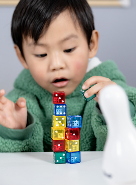 数学算数早教骰子 FritzS正品加减乘除运算教具玩具筛子保龄球