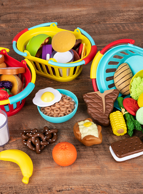 FritzS仿真食物篮子儿童宝宝幼儿园礼物过家家亲子游戏玩具教具