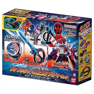 万代爆上战队奔奔者DX变身器方向盘剑机器人超豪华版套装特典赛车