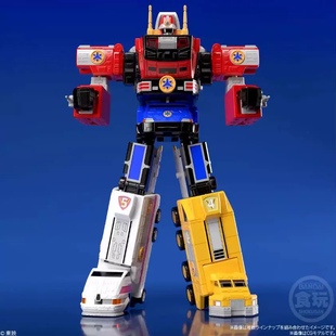 万代食玩SMP 救急战队GoGoV 救急胜利流星合体机器人汽车手办拼装