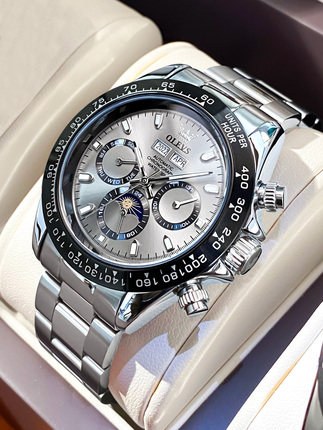 Oris Panda Di Men's Watch Fully Automatic Genuine Brand-Name Sports Multi-Function Large Dial Mechanical Watch Gift