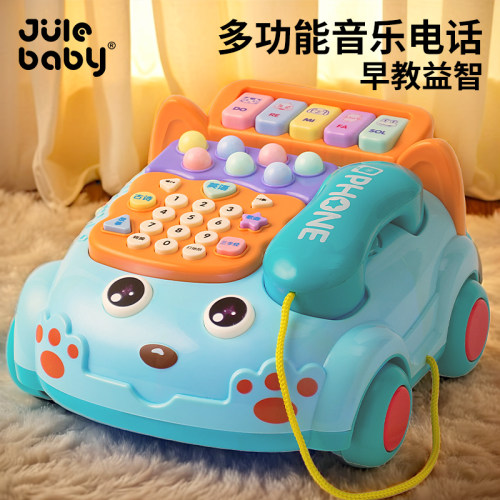 宝宝早教益智电话车玩具