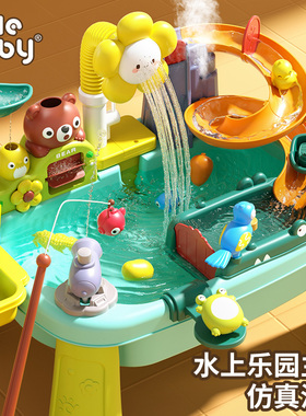 儿童洗碗机厨房玩具宝宝玩水戏水水上乐园水池循环出水过家家夏天