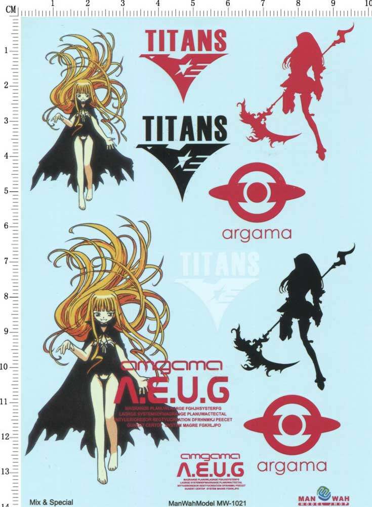 MW-1021  纪念版奥古 泰坦斯地台模型标志水贴纸