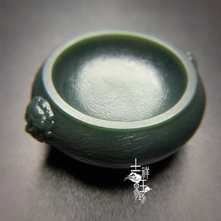 *吉祥玉易坊*青海青玉  香炉  香插   摆件