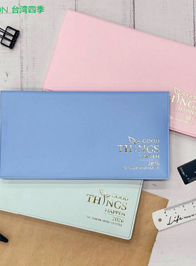 便携2026年新款月志SEASON台湾四季日程本48K月历计划本打卡日历记事本大格子小随身口袋笔记本月计划表2025