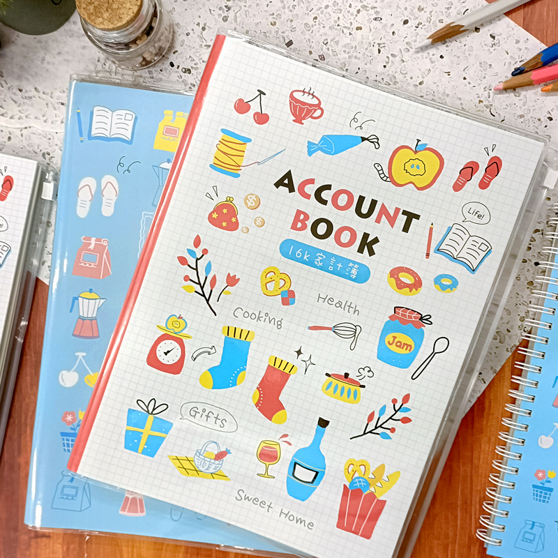 台湾手帐家用收入开支记录本