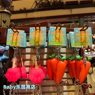 香港迪士尼 疯狂动物城2尼克爪爪冰棍钥匙扣挂件朱迪胡萝卜录音