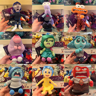 香港迪士尼 头脑特工队忧忧乐乐尬尬焦焦毛公仔毛绒玩偶肩膀娃娃