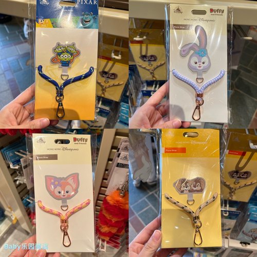 香港迪士尼 星黛露玲娜贝儿三眼仔奇奇蒂蒂卡通可爱挂绳 手机绳