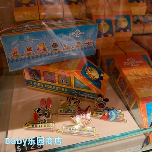 香港迪士尼疯狂动物城2朱迪尼克盖瑞卡通动漫限定徽章收藏pin盲盒