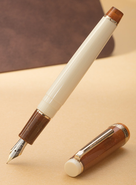 鸡尾施密特18K金尖的金豪82钢笔升级改装版M200金笔CAFECREME钢笔