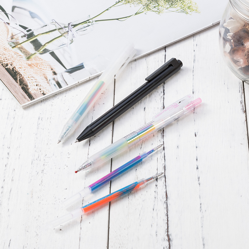 彩虹渐变色中性笔芯配JJ15/JUICE