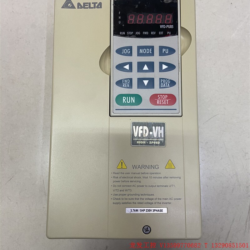 拆机台达变频器vfd037v23a