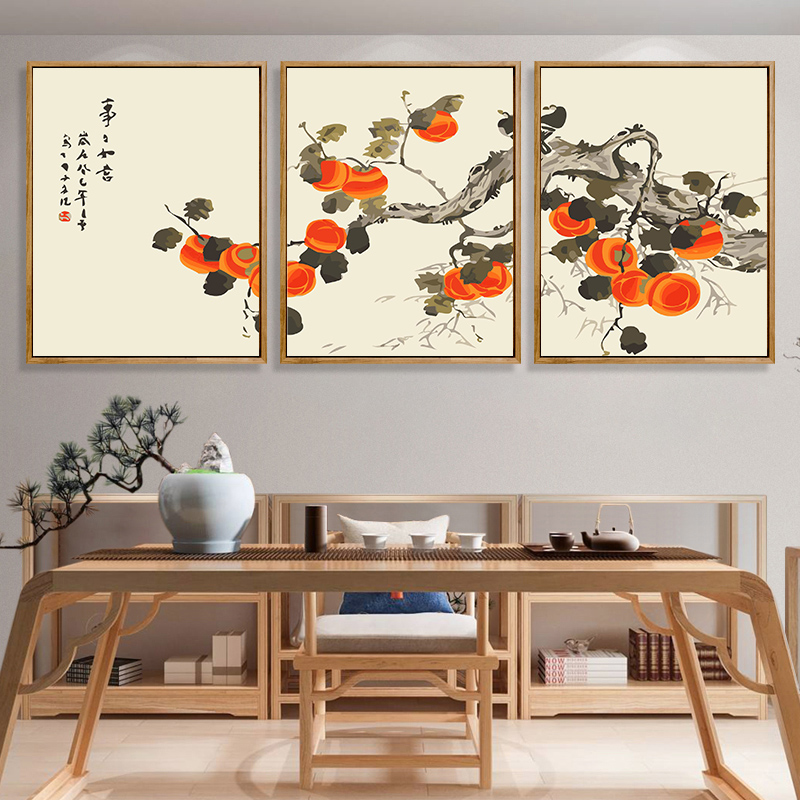 数字油画diy手工新中式丙烯